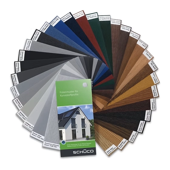 JUCO – Châssis – Nuancier de couleurs Schüco JUCO - Châssis - Nuancier de couleurs Schüco